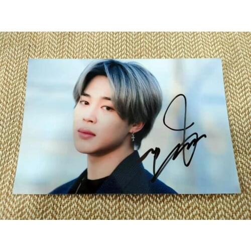 MAP OF THE SOUL V SUGA JIN JIMIN Jung Kook RM J-HOPE Autographed Photo 5*7 K-POP GIFTS COLLECTION 082021D