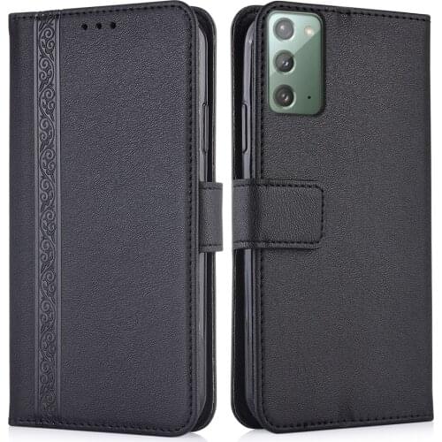 3d Embossed Leather Case for Samsung Galaxy Note20 6.7'' Back Cover for Samsung Note 20 Note20 Wallet Case