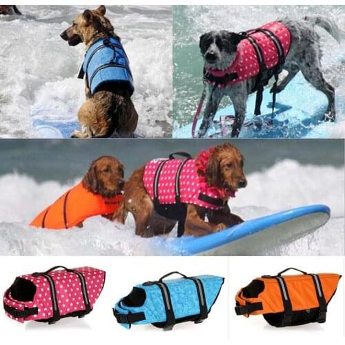 Dog Swimming Suit Pet Safety Swimsuit Summer Dog Life Jacket Swimming Float Vest Pet Safety Vest Dog Swimwear DC931