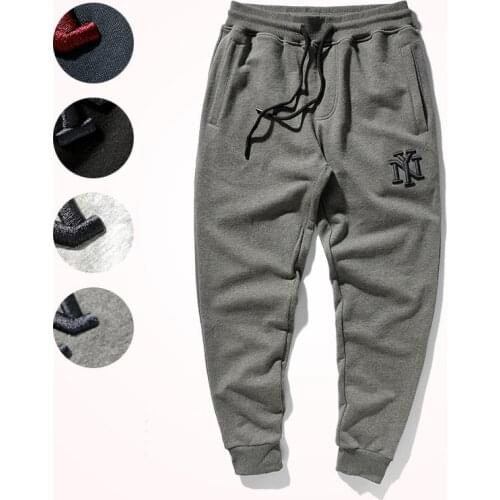 2020 Embroidered Terry Sweatpants Mens Leggings Fashion Brand Versatile Loose Elastic Waist Drawstring Sports Casual Pants