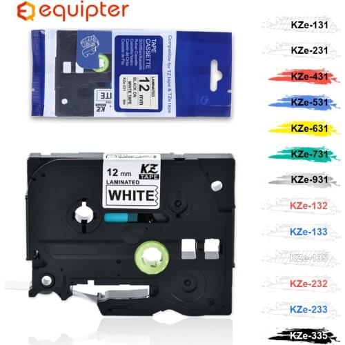 Multicolor Tze Label Tape Compatible Brother P-Touch Printers Tze231 Tze-231 12 Mm For Brother P Touch Tze Labeler Tz231 Tze 231