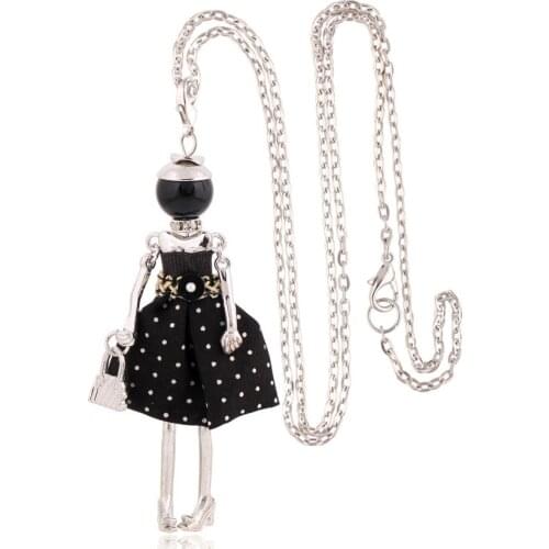 Fashion Necklace For Women Lovely girl Pendant Charm French Dress Female Jewelry Christmas Gift Wholesale