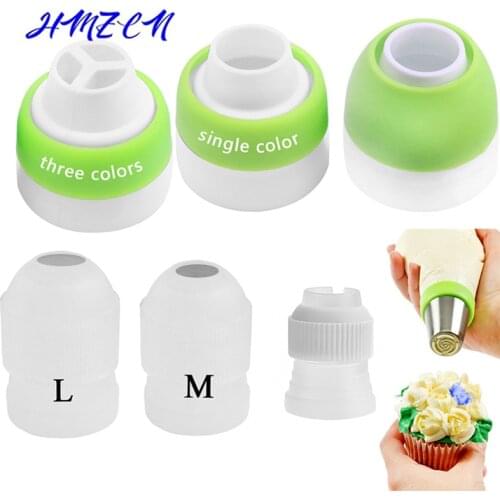1PCS Dessert Decorators Adapter Set Piping Bag Home Kitchen Dining Cream Nozzle Pipeline Coupler Russian Nozzle Tips converter