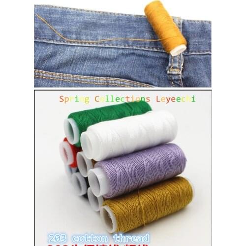 8colors 203 cotton Sewing Thread Set Strong And Durable Sewing Threads For Hand Machines Sewing Jeans thread