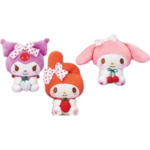 New Cartoon Strawberry Cherry Bunny Rabbit Plush Kids Stuffed Toys For Children Gifts 18CM