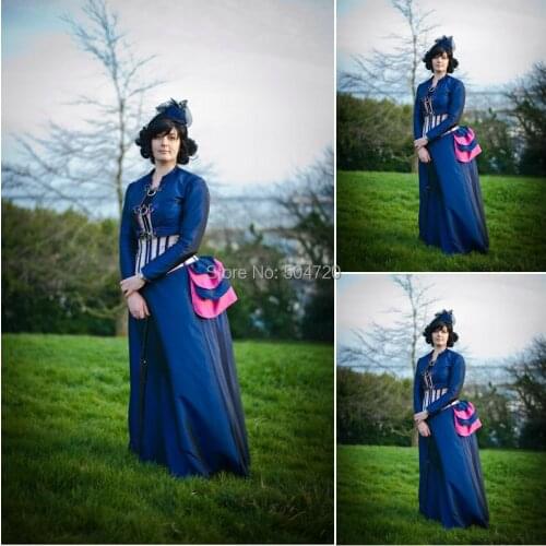 R-375 Custom Made 18 Century Civil War Southern Belle Ball Gown evening Dress/Victorian dresses/Renaissance dress
