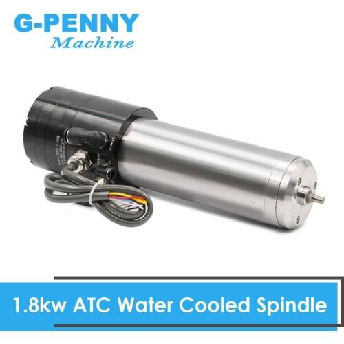 1.8kw Water Cooled Spindle ATC Spindle Motor Automatic Tool Change 220v Auto tool change spindle 10000-60000rpm PCB metal iron