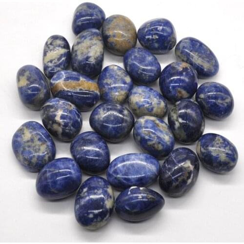 1/2lb Blue Sodalite Natural Tumbled Stones Bulk Healing Crystals Reiki Polished Gemstones Wicca Energy Supplies Aquarium Decor