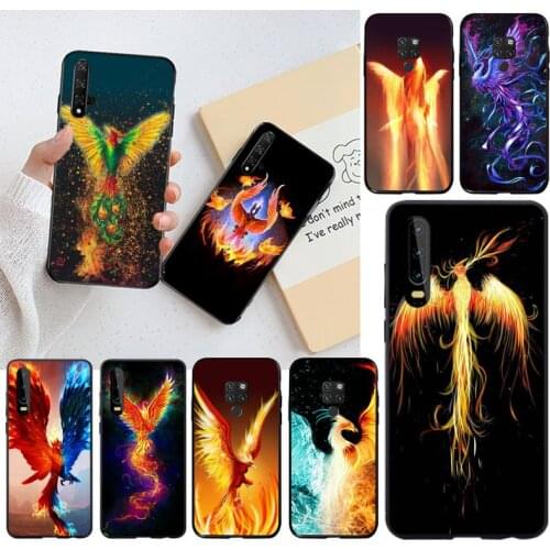 The rising Fire Phoenix bird Art DIY Luxury Phone Case for Huawei P40 P30 P20 lite Pro Mate 20 Pro P Smart 2019 prime