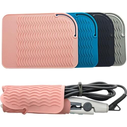 Hair Irons Hair Straightener Heat Proof Mat Hair Drier Non-Slip Pad Large Soft Heat-resistant Mat Silicone Heat Proof Mat