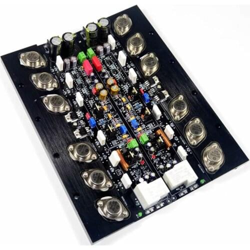 YJ-KSA50 gold sealed tube high-power HIFI enthusiast, pure rear-grade adjustable class A power amplifier board,Class A 50W+50W