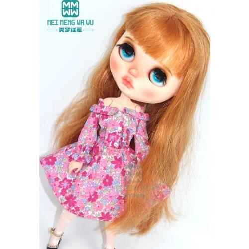 1pcs Blyth Doll Clothes fashion printed A-line skirt for Blyth Azone OB23 OB24 1/6 doll accessories