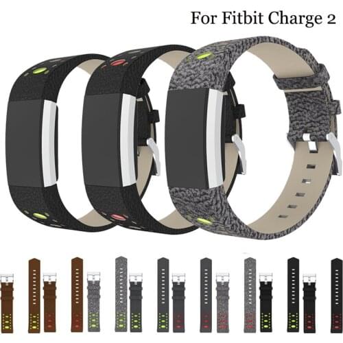 Replacement For Fitbit Charge 2 bands Genuine Leather Straps Strap Smart Bracelet watch Band For Fitbit Charge 2 Wristband