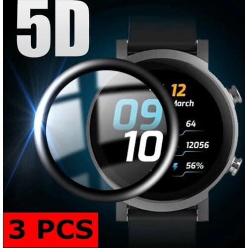 3PCS Curved Protective Film For TicWatch E3 Full Soft Screen Protector SmartWatch Accessories Cover For Tic Watch E3 (Not Glass)
