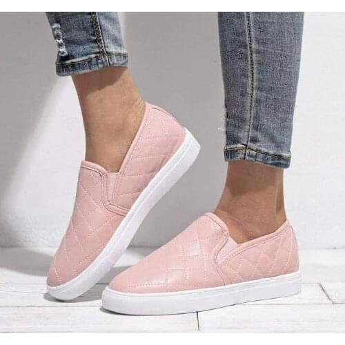 2021 Womens Sneakers New Autumn New Slip on Casual Shoes 37-43 Size Comfortable Waterproof Ladies Loafers Female Flat Shoes