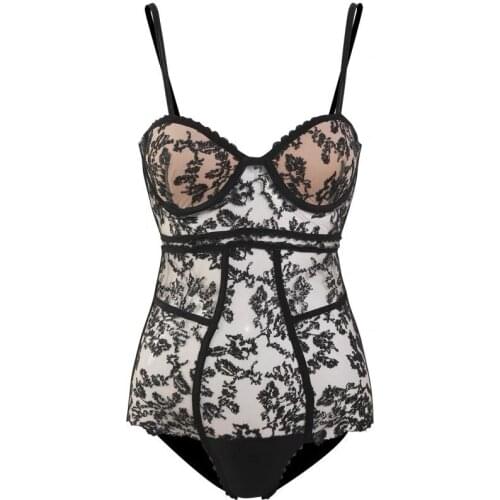 Womens Swimsuit Black Lace Perspective Bikini Sexy Bikinis Triangle Trigonometric ConjoinedBody Swimwear Hot Spring Swimsuits