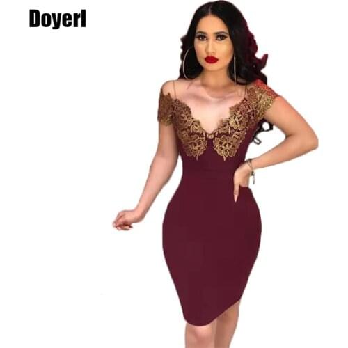 Embroidery Floral Lace Dress Women Clothes 2021 Summer Elegant V Neck Ukraine Sexy Bandage Bodycon Dress Evening Party Dresses