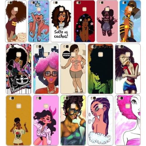 04AA afro Soft TPU Case Cover For Huawei P8 P9 Lite 2017 Mate 10 20 Lite