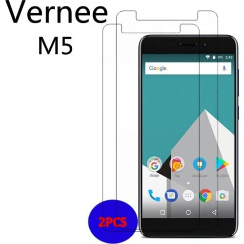 1PCS 2PCS For Vernee M5 Tempered Glass Ultra-thin Front Glass Protective LCD Film For Vernee M5 Screen Protector Mobile Phone