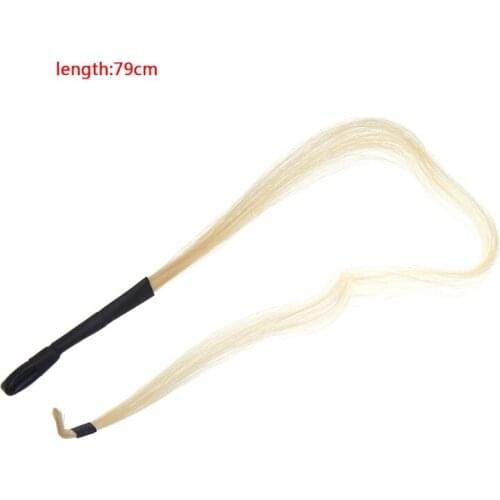 1pc 79cm Natural White Horse Hair Erhu Bow Hairs Musical Instrument Parts 425E