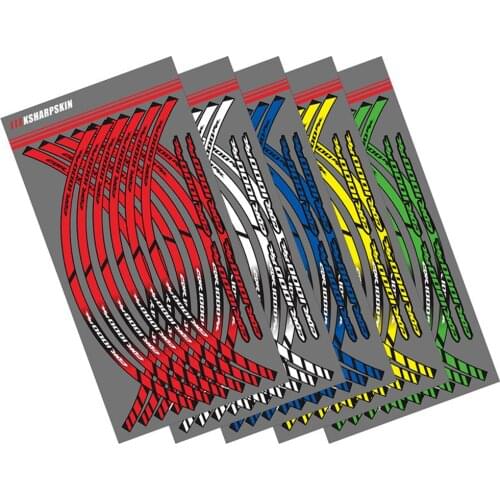 12 X motorcycle sticker wheel tire reflective stickers motor car decorative stripe decal for HONDA CBR1000RR CBR 1000RR