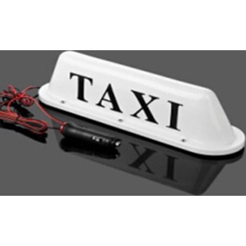 12V Car Truck Taxi Cab Sign Roof Dome LED Light Lamp Shell Magnetic Base with Cigarette Lighter Socket Cable Length 100cm