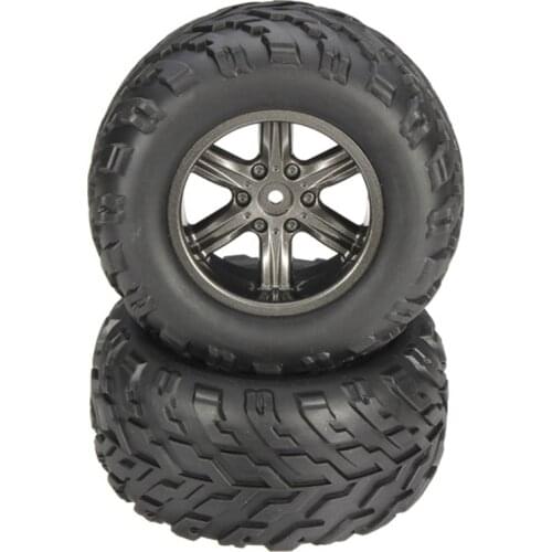 2PCS Tyres With Sponge 9115 2.4GHz Car Spare Parts Tyres With Sponge 15-ZJ01 Plastic&Rubber Wheel
