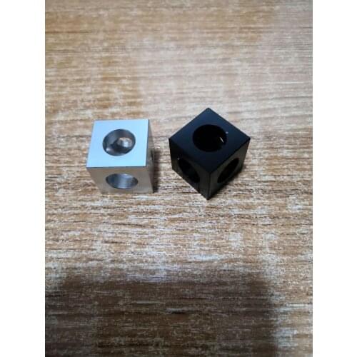3D printer openbuilds V-slot three corner cube corner prism connector adjustable wheel bracket