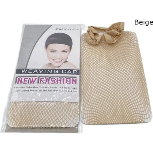 4 pieces TOP OPEN Black NEW Fashion Weaving Cap Stretchable Elastic Hair Net Snood Wig Cap Hairnet Hair Mesh