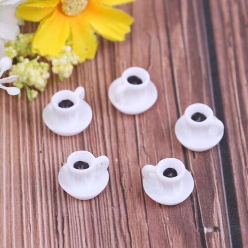 5Pcs/lot Kitchen Doll Accessories Dollhouse Miniature Coffee Cup Doll Accessories Drink Home Tableware Decor For Kitchen Room
