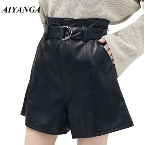 Женские кожаные шорты AIYANGA China At AliExpress