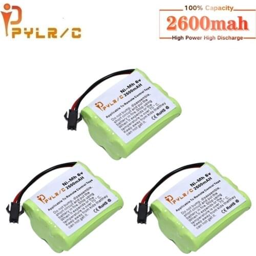 6v 2600mah Rechargeable Battery For Rc toys Cars Tanks Robots Gun AA NI-MH Battery 6v Battery Pack For Rc Boats With SM Plug