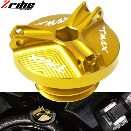 Free Shipping Motorcycle CNC Engine Oil Cap Bolt Screw filler cover fits for YAMAHA TMAX530 TMAX T-MAX 530 SX/DX 2017 2018