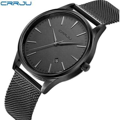 Men Full Steel Mesh Strap Watches Male Fashion Sports Watch Quartz Clock Military Waterproof Wristwatches Relogio Masculino