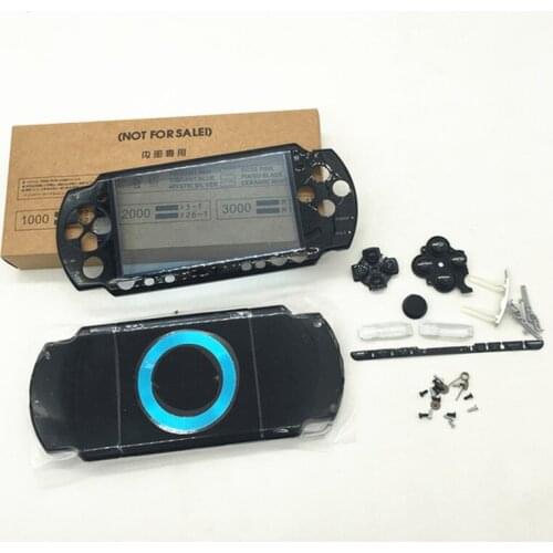 Black color shell For PSP 2000 PSP2000 Console Shell Housing Case Cover with buttons kit free shipping