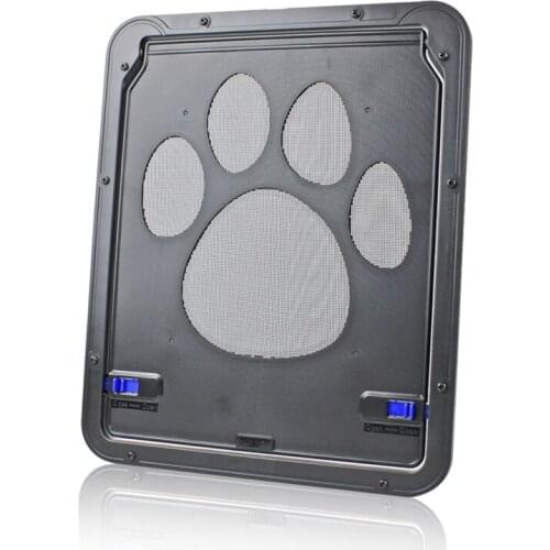 Pet Anti-Scratching Door Self-Closing Lockable Anti-bite for Cat Dog Home JW
