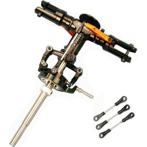 Tarot 500 Flybarless Main Rotor Head for Trex 500 Helicopter Black & orange color