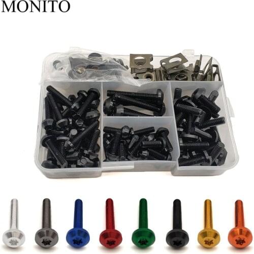 Motorcycle Fairing Bolt Nuts Kit Body Fastener Clips Screw For Moto Guzzi BREVA 750 1100 GRISO MGX21 GT8V NORGE 1200 Accessories