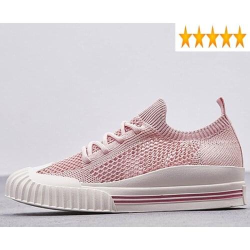 Casual Breathable 2021 Women Mesh Summer Hollow Out Loafers Flats Shoes White Black Lace Up Flat Sneakers Chaussure Femme