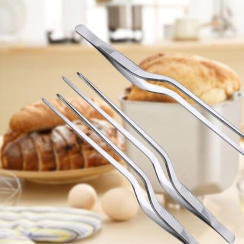 Kitchen Tongs Kitchen Utensils BBQ Tweezer Food Clip Kitchen Chief Tongs Stainless Steel Portable For Barbecue Home Cooking Tool