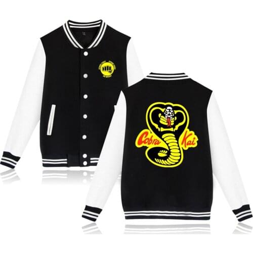 Cobra Kai Jackets Cool And Fashion Style College Jacket Women/men Streetwear Baseball Jacket Big Size 4XL