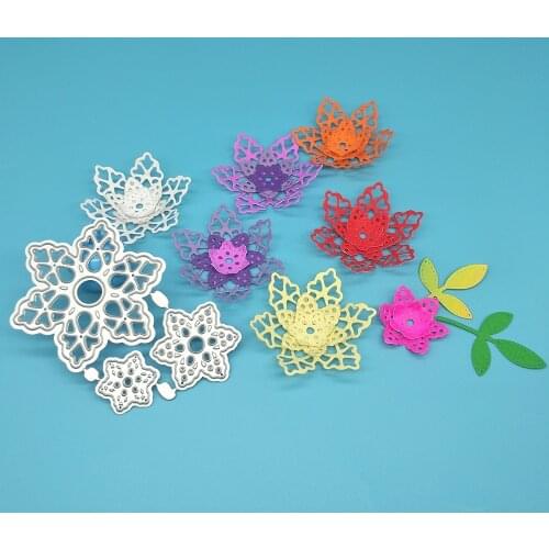 Snowflake flower metal cutting die, paper crafts, scrapbook, cardboard, photo album, greeting card, DIY decoration