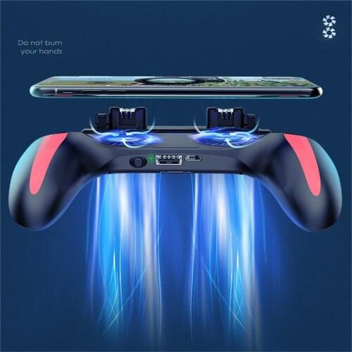 PUBG Mobile Gamepad Double Fans Radiating Controller for iphone Android IOS Smart Phones L1R1 Joystick Trigger Button Gamepads