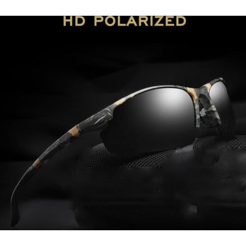 Top Quality Polarized Sunglasses Men 2019 Camo Vintage Male Polaroid Sun Glasses for men Night Vision