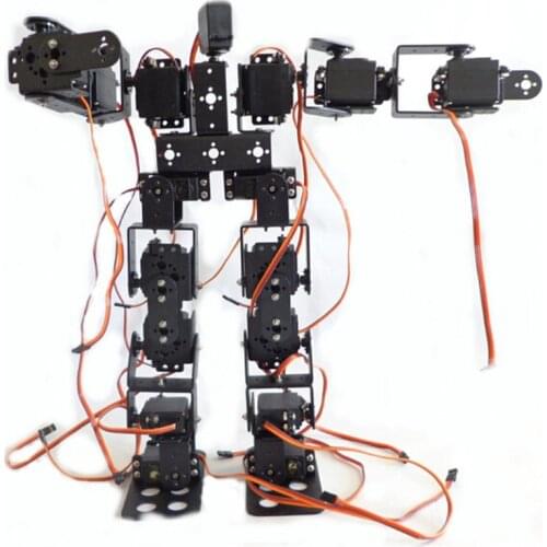 1set 17DOF Biped Robot Educational Robot Kit 17 Degrees Of Freedom Humanoid / Humanoids Walking / feet Servo Bracket Kit