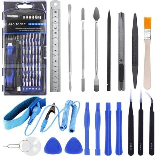 80 In 1 Precision Screwdriver Kit Magnetic Replaceable Bits Repair Tool Kit Opening Tool and Tweezer for Phones with Storage Bag