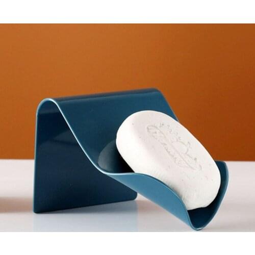 Wall Shelf Soap Holder Bathroom Shower Soap Storage Box Dish Plate Tray Holder Kitchen Free Punching Drain Plastic Box Tray