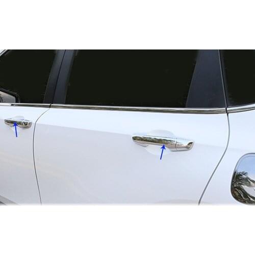 Car Body Styling Detector Inner Stick Frame Lamp Trim ABS Chrome Door Handle 8pcs For Honda CRV CR-V 2017 2018 2019 2020