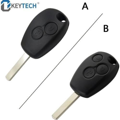 OkeyTech 2/3 Buttons New Replacement Key Fob Remote Shell Case Uncut Blade For Renault Modus Clio 3 Twingo Free Shipping