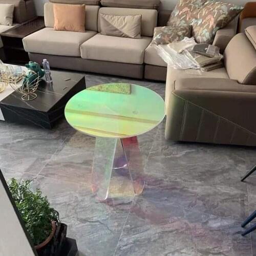 Nordic Small Apartment Plastic Coffee Tables Minimalist Modern Fitting Room Corner Table Creative Living Room Leisure End Table